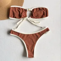 Siena Textured Bandeau Bikini view 2