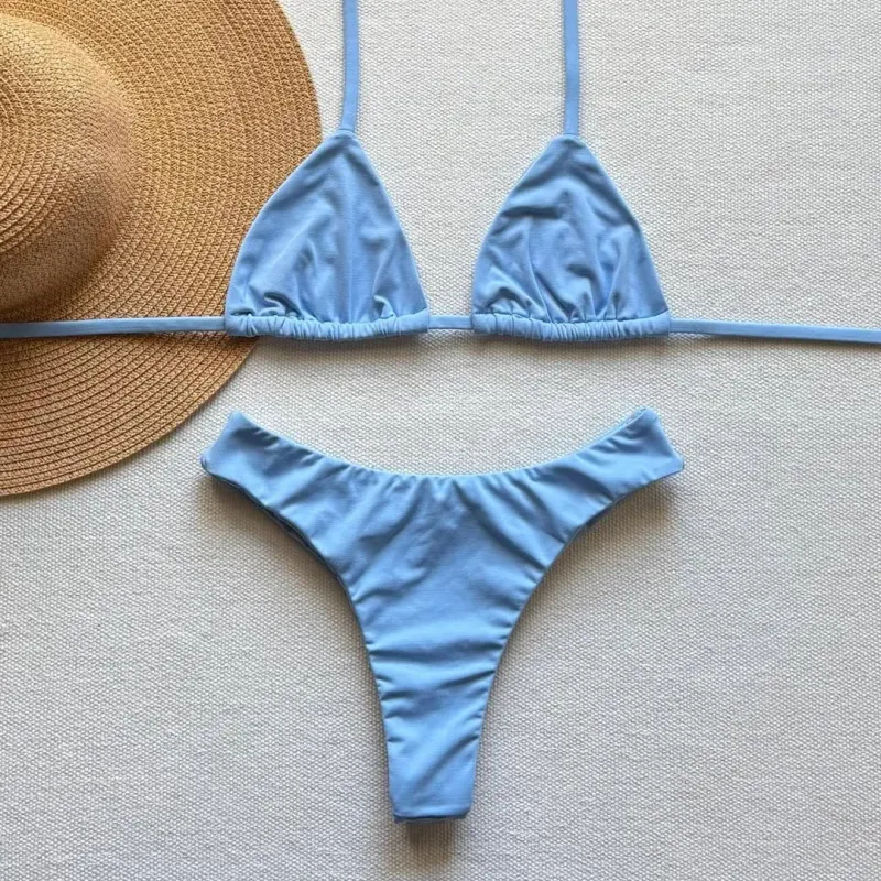 Azure Pearl Triangle Bikini Set alternate view