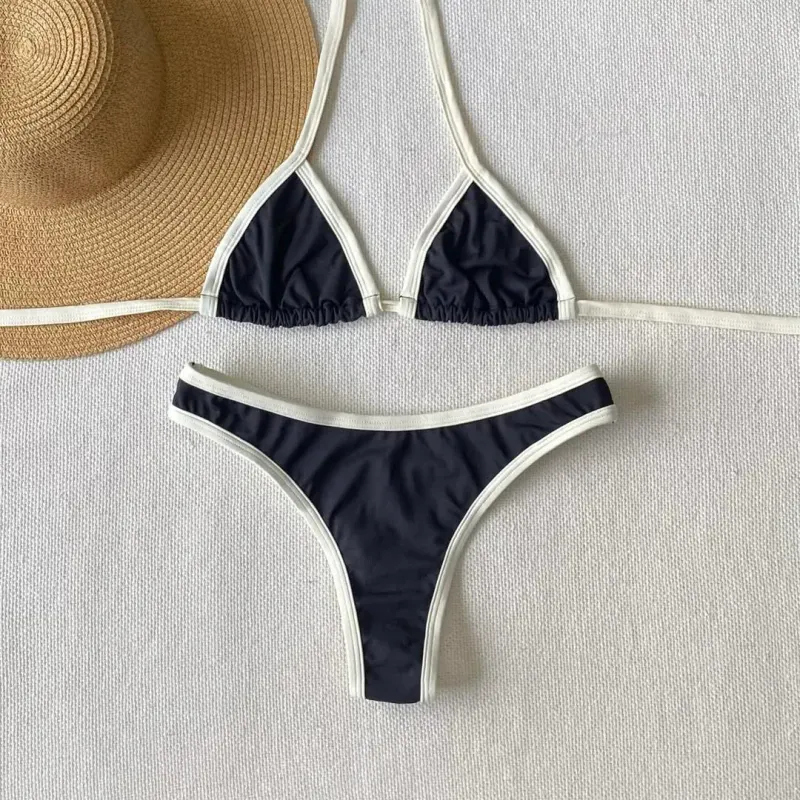 Santorini Noir Contrast Bikini alternate view