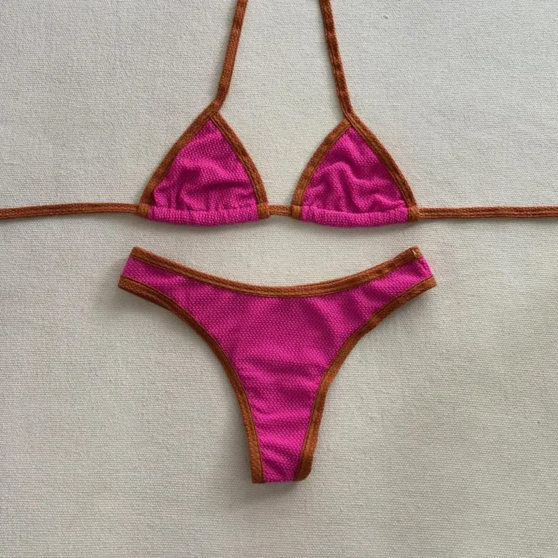 Portofino Terracotta & Fuchsia Bikini alternate view