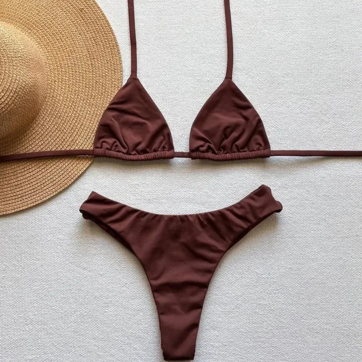 Côte d’Azur Espresso Minimalist Bikini alternate view